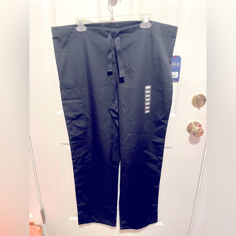 Cherokee workwear black drawstring scrub pants